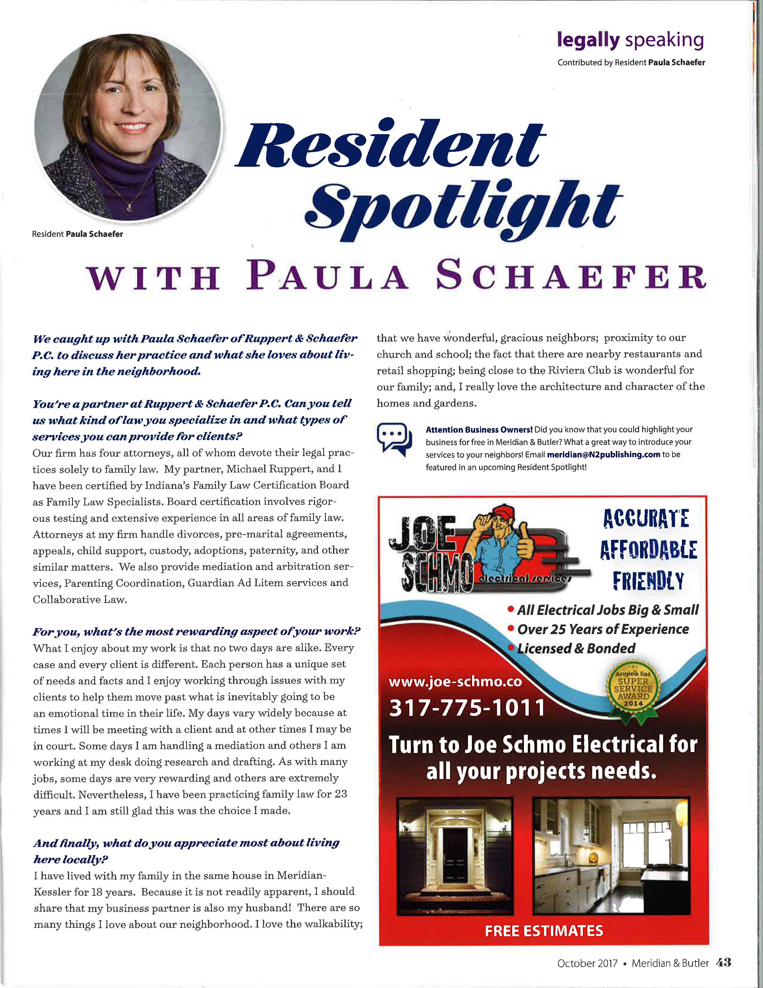 Meridian Kessler PJS spotlight article Sept 2017