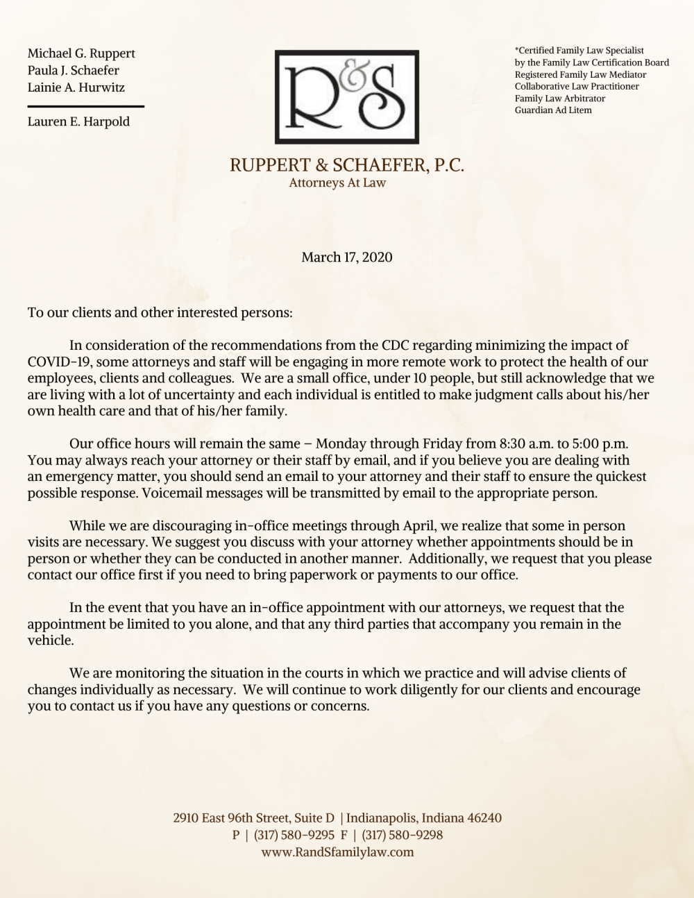 Coronavirus Document Letterhead